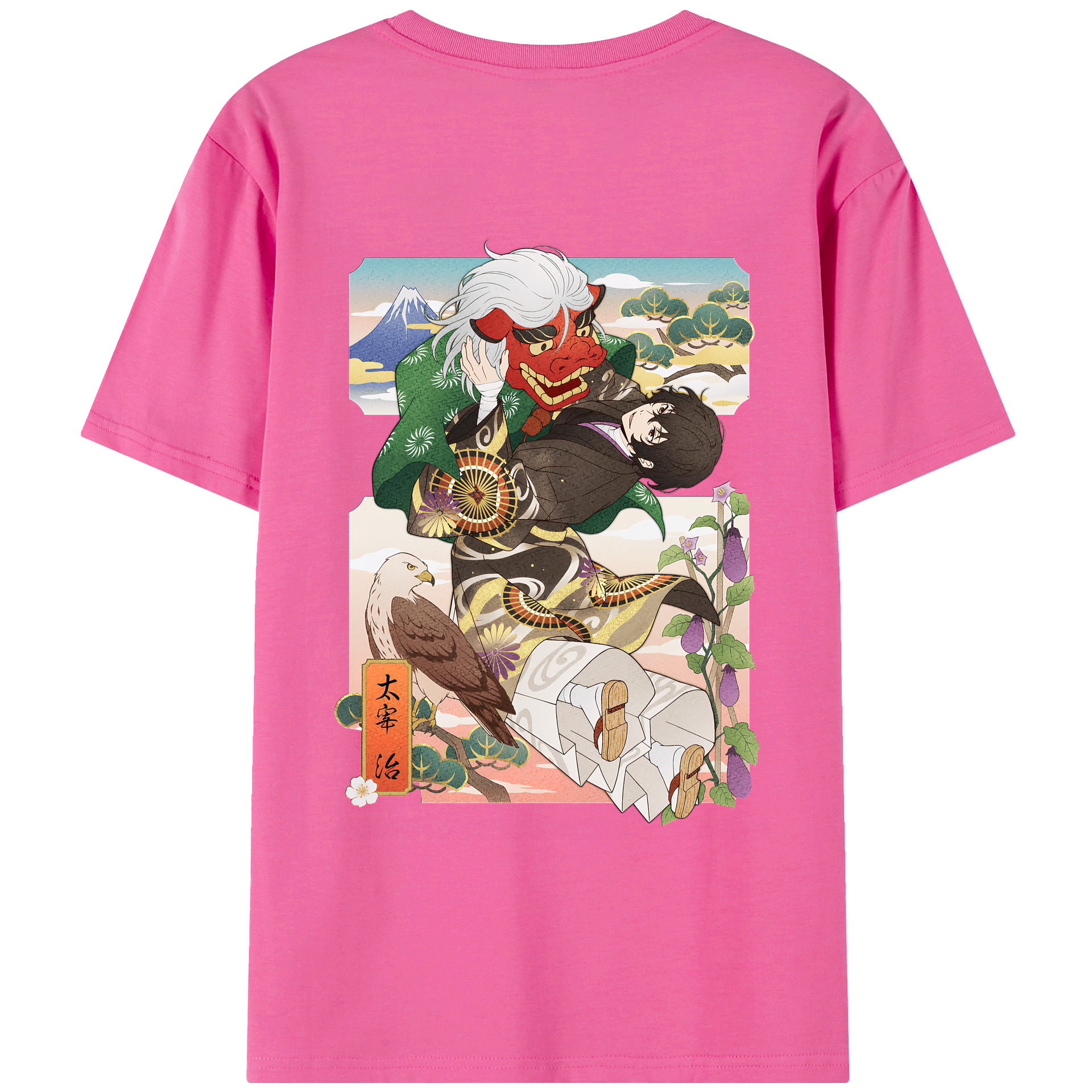 文豪ストレイドッグス Bungo Stray Dogs レディース半袖Tシャツ(バックプリント)